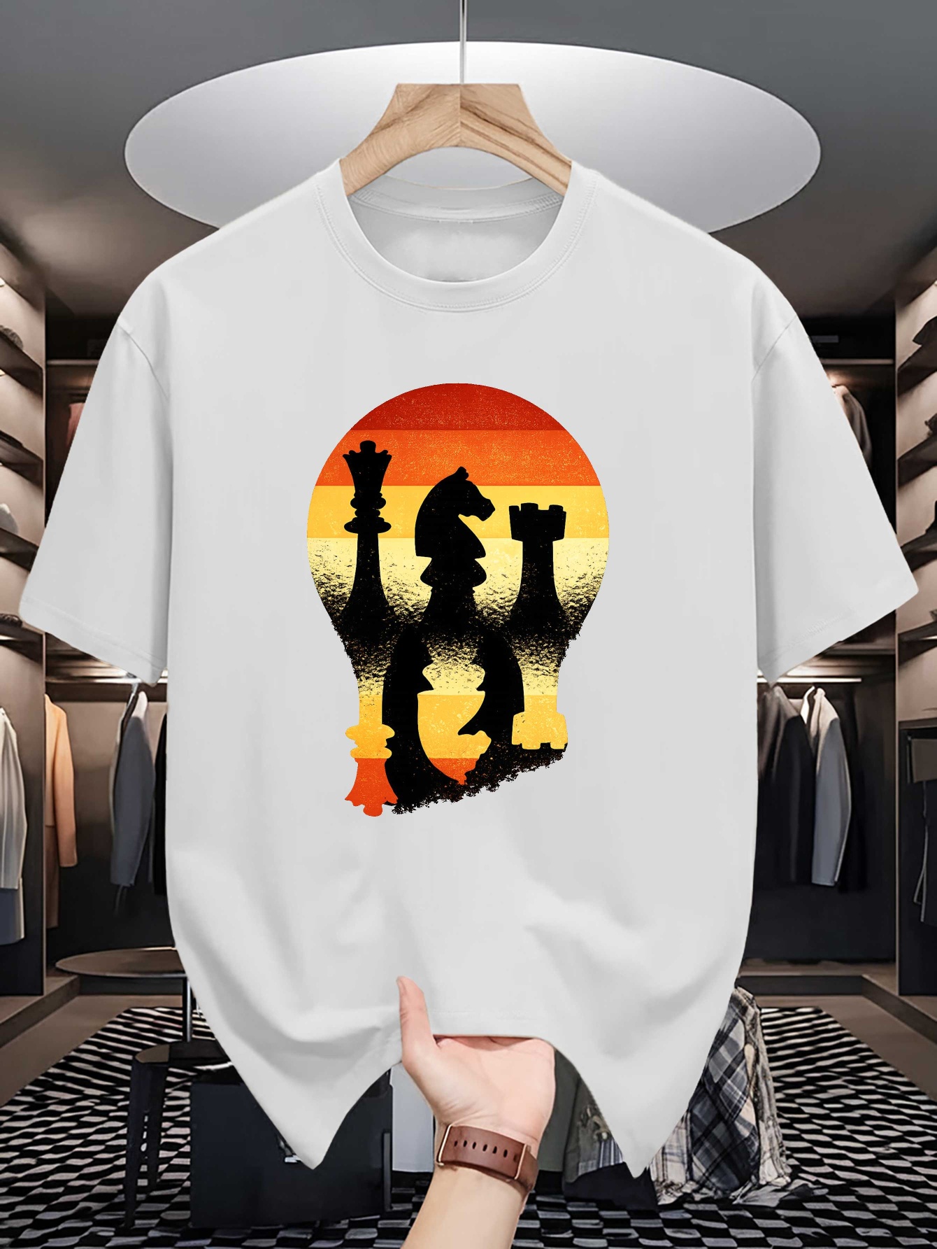 Board Game Vantage - T-shirt da uomo girocollo con stampa