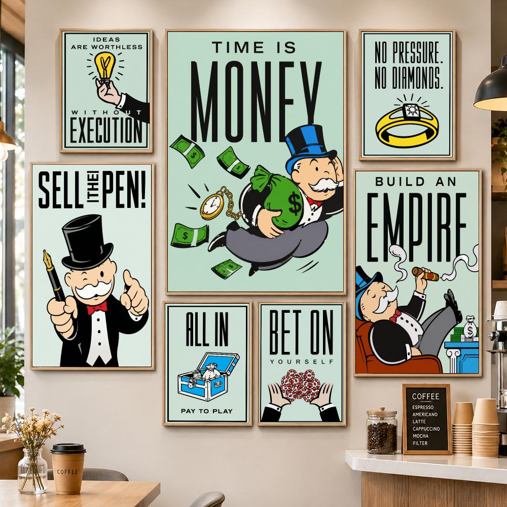 Board Game Cafe - Poster Decorativo del Gioco da Tavolo