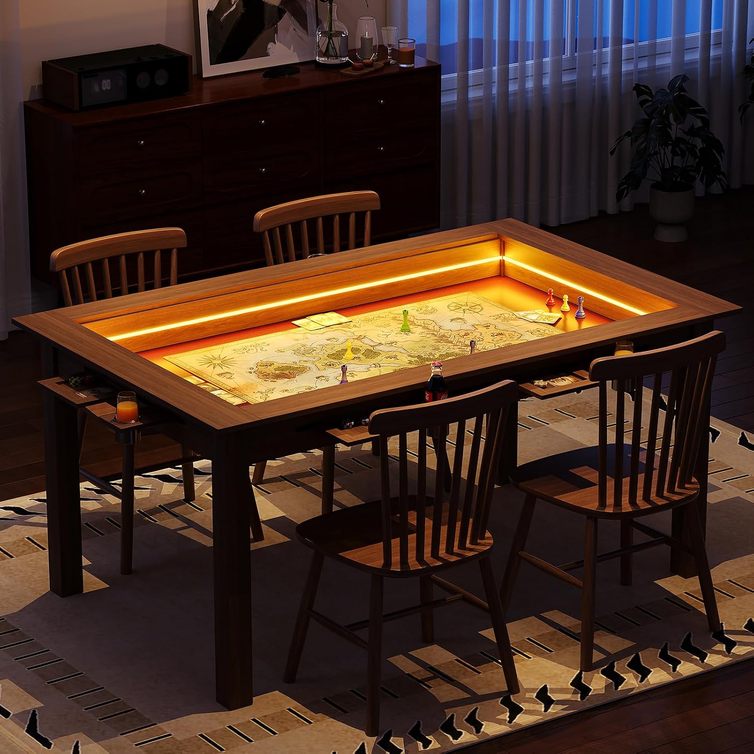 Tavolo da gioco in noce con lu - Board Game Cafe recensione e prezzo