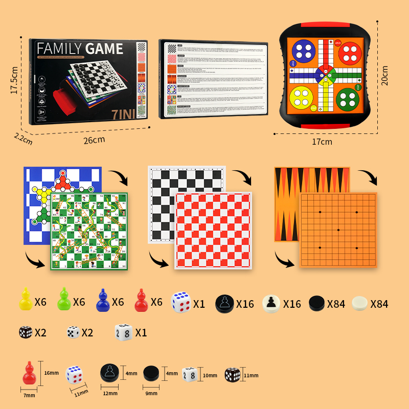Set di Giochi da Tavolo 3-in-1 - Board Game Cafe recensione e prezzo